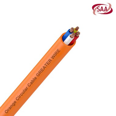 4 core and earth orange circular cable 4 core and earth orange circular cable