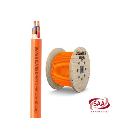 SAA 10mm xlpe orange circular cable SAA 10mm xlpe orange circular cable