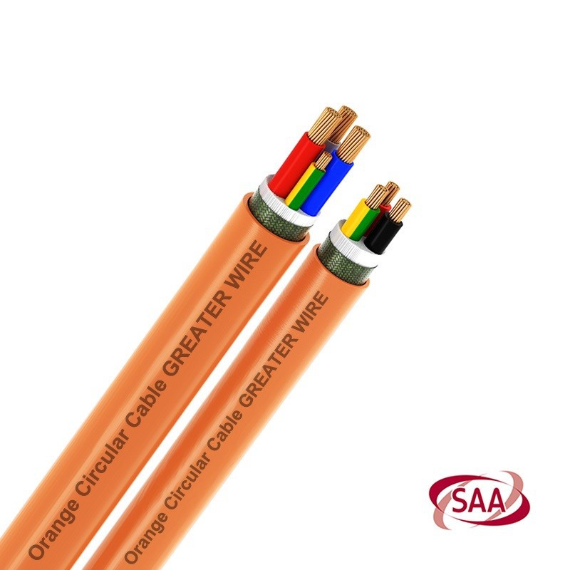 SAA certificated Orange Circular Cable