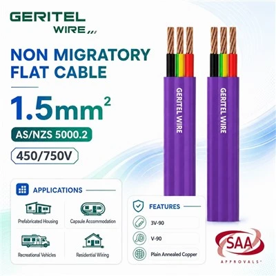 Cavo TPS viola da 1,5 mm² per illuminazione e cablaggio di edifici