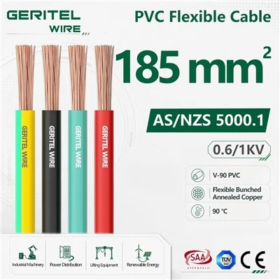 Cavo flessibile in rame di classe 5 di grandi dimensioni da 185 mm