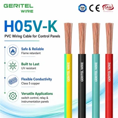 Cavo 300/500 V H05V-K 1 Mm² – Design unipolare isolato in PVC